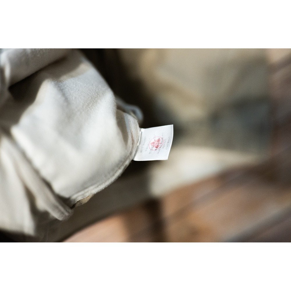 Momotaro Jeans Mens Khaki Chino Trousers Made in Okayama Japan GTB Stripes Tan - Picture 12 of 16